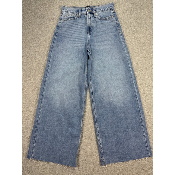 Calvin Klein Jeans Denim - Y2K Calvin Klein Wide Leg Jeans Women's 25 Blue Medium Wash High Rise Baggy Fit